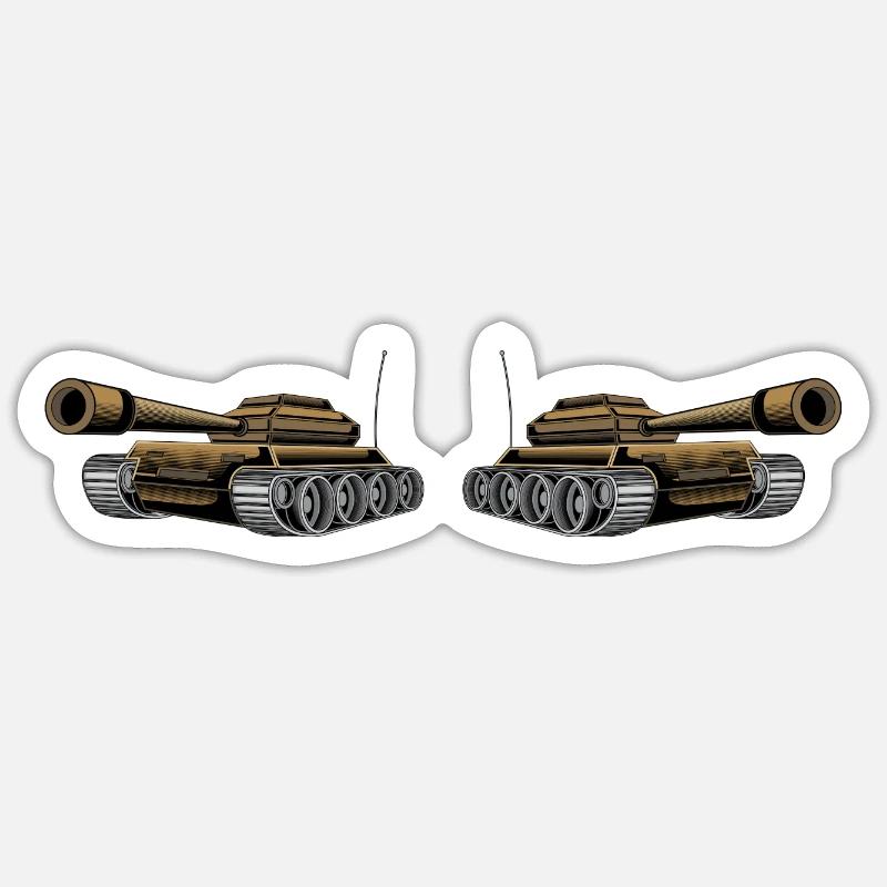 Panzer Sticker Größe S (10 x 10 cm)