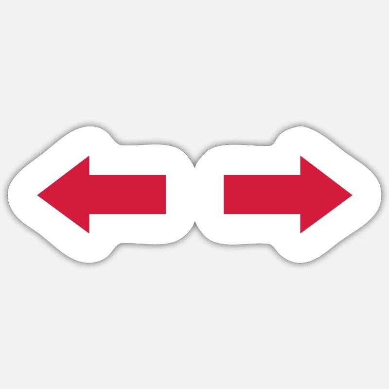 Arrow - Sticker size S (10 x 10 cm) - white matte