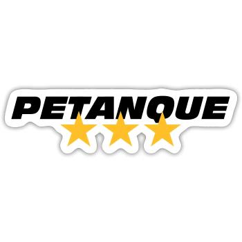 Petanque - Sticker size S (10 x 10 cm) - white matte - Front