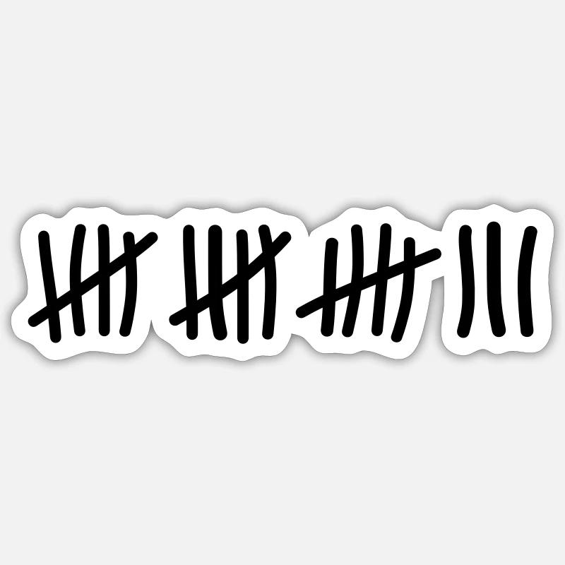 18 Birthday - Sticker size S (10 x 10 cm) - white matte
