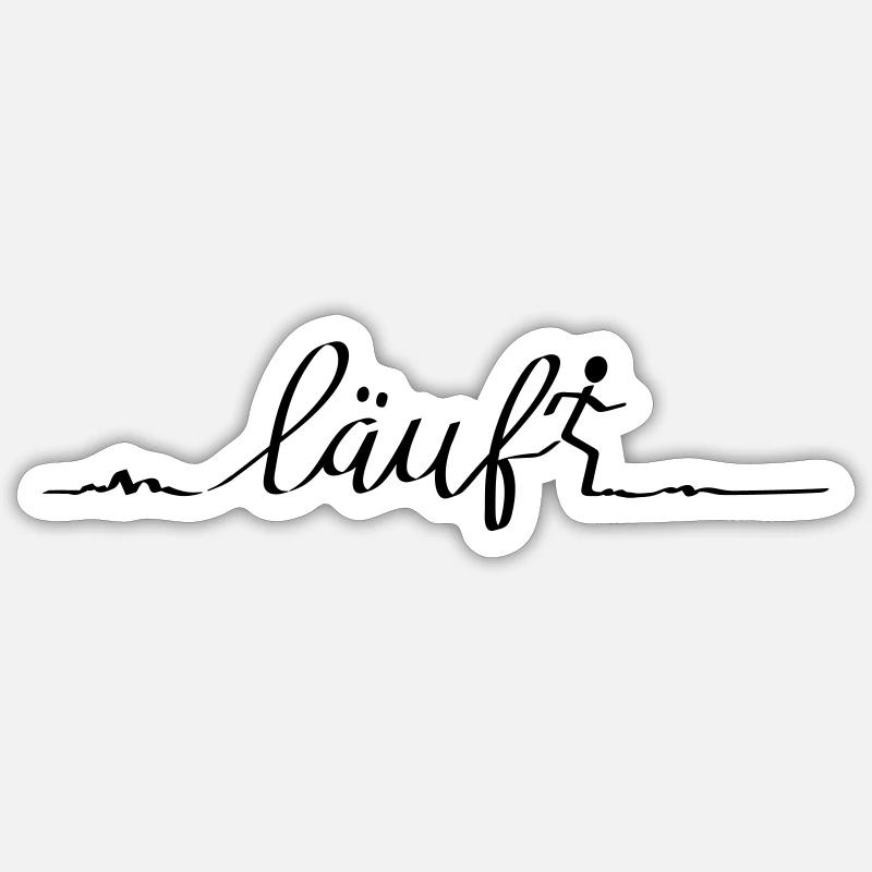 läuft.... Sticker Größe S (10 x 10 cm)