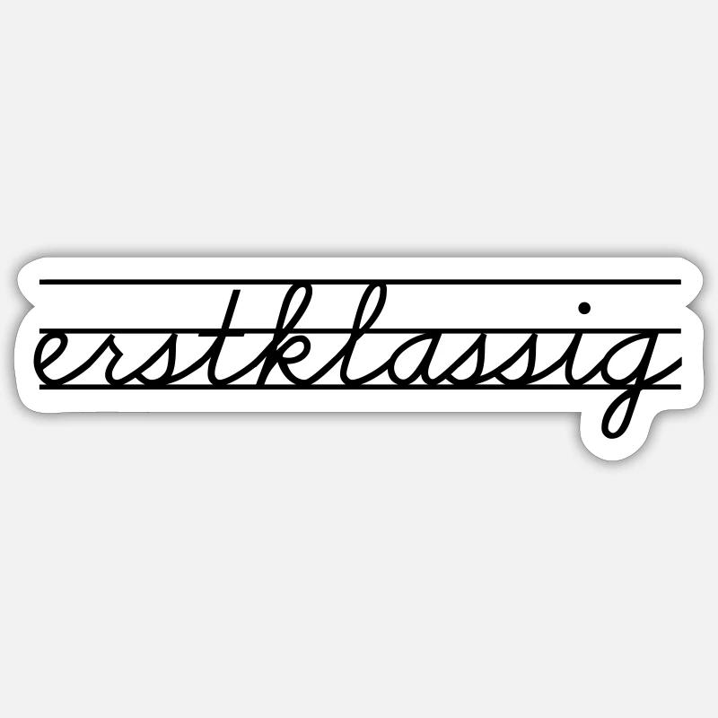erstklassig Sticker Größe S (10 x 10 cm)