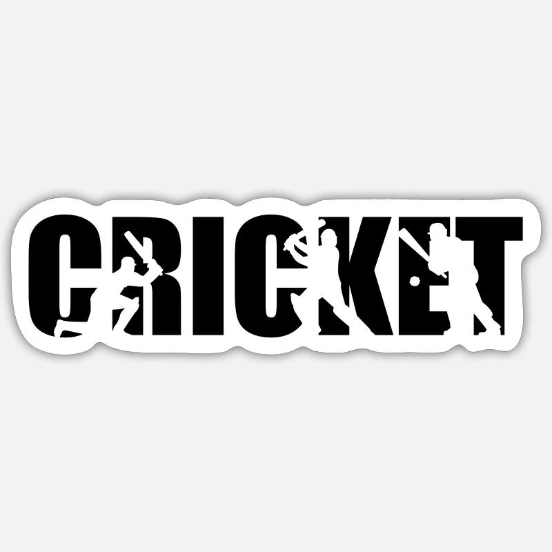 Cricket - Sticker size S (10 x 10 cm) - white matte