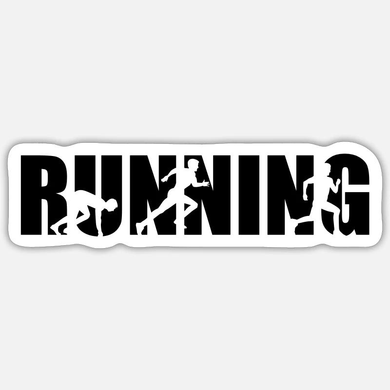 Running Sticker taille S (10 x 10 cm)