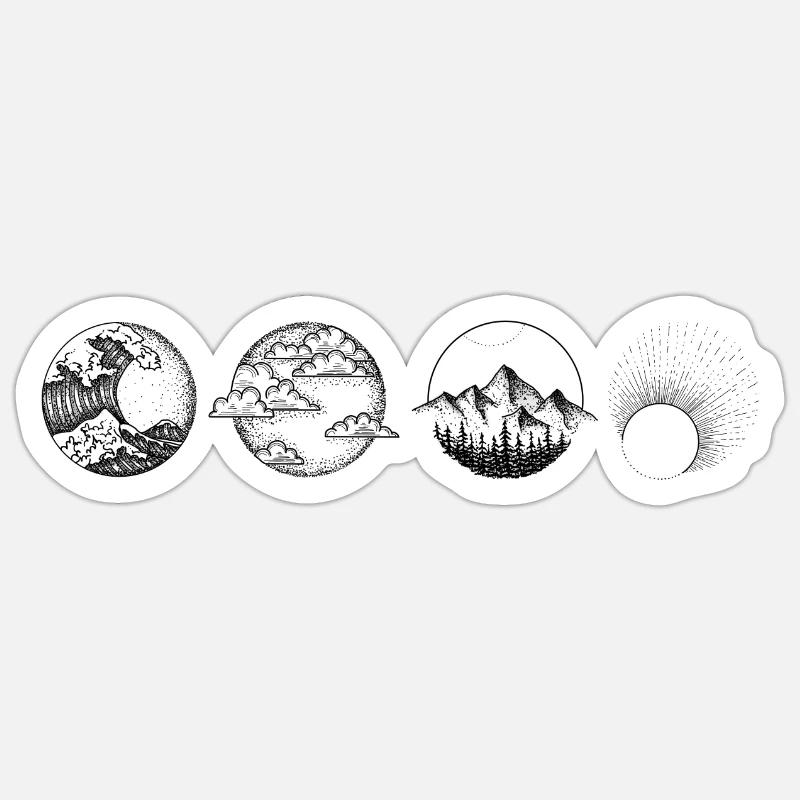 Sticker Größe S (10 x 10 cm) - 