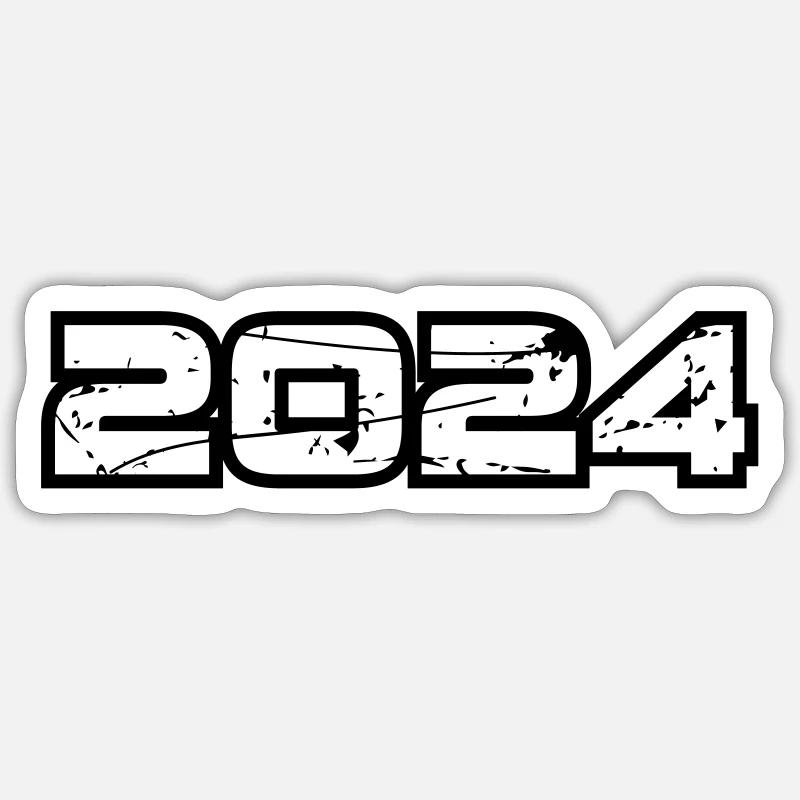 2024 - Sticker size S (10 x 10 cm) - white matte