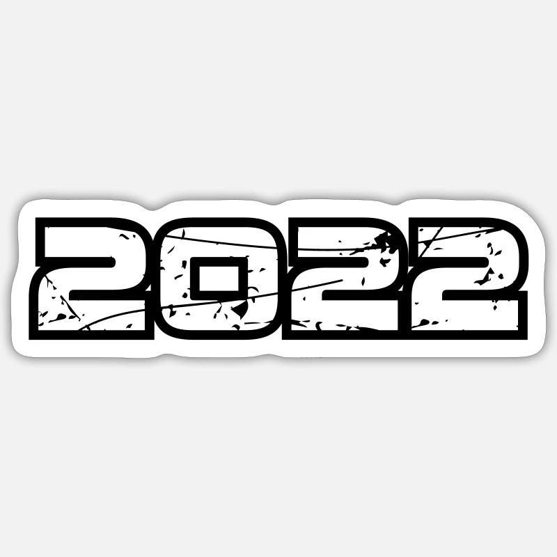 2022 - Sticker size S (10 x 10 cm) - white matte