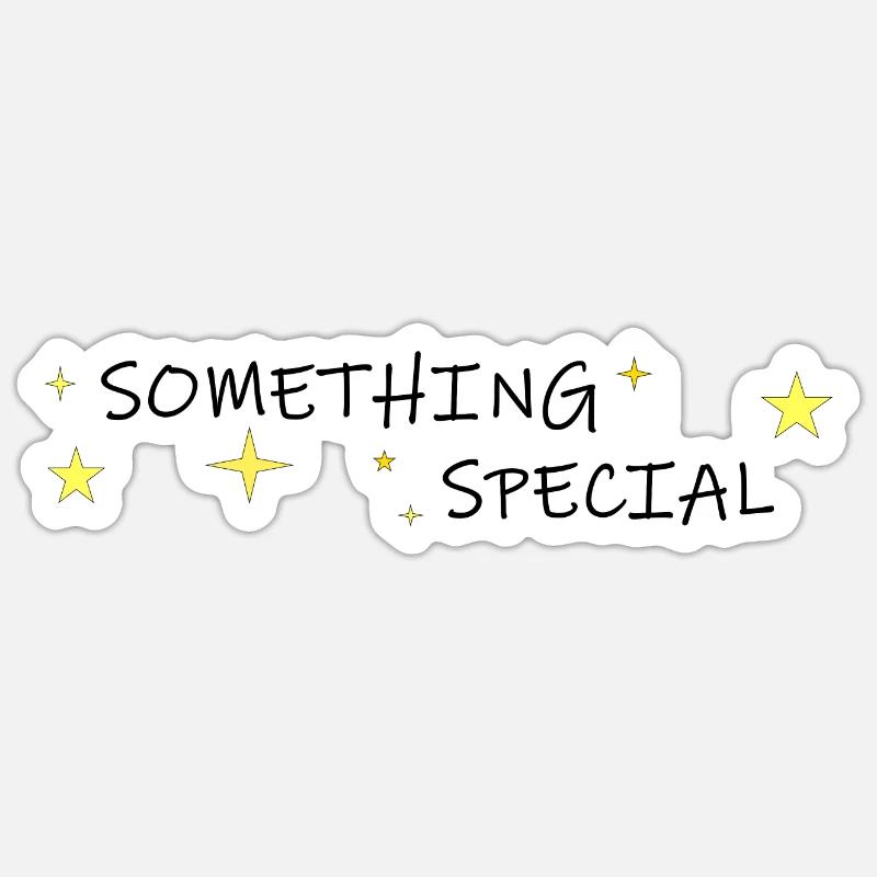 something special - Sticker size S (10 x 10 cm) - white matte