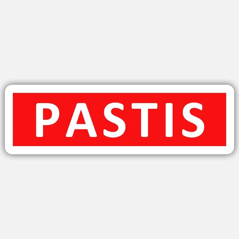 PASTIS - Sticker size S (10 x 10 cm) - white matte
