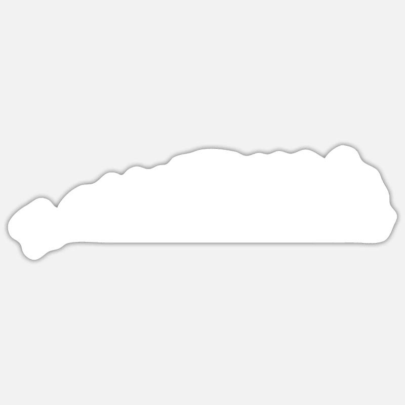 Train - Sticker taille S (10 x 10 cm) - blanc mat