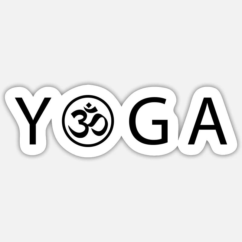 YOGA OM Sticker size S (10 x 10 cm)