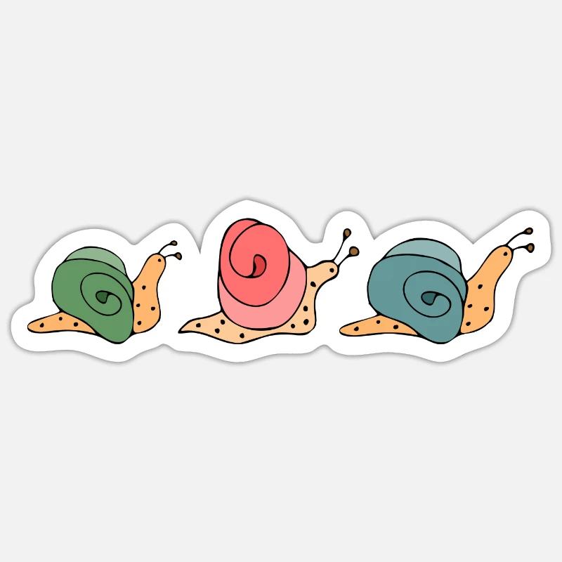 Snails Sticker size S (10 x 10 cm)
