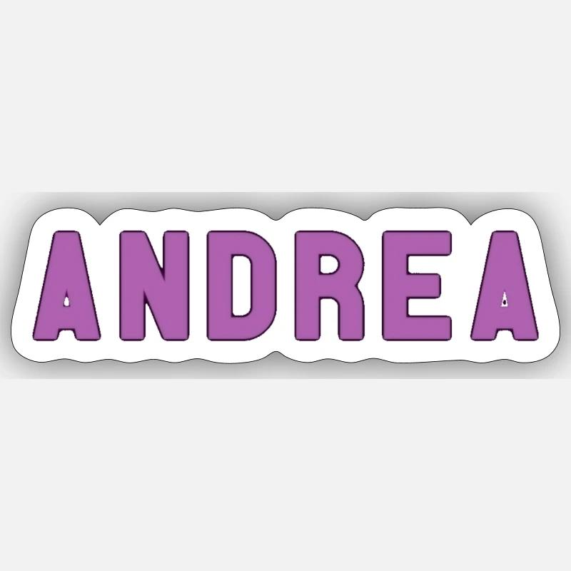 Nom Andrea Sticker taille S (10 x 10 cm)