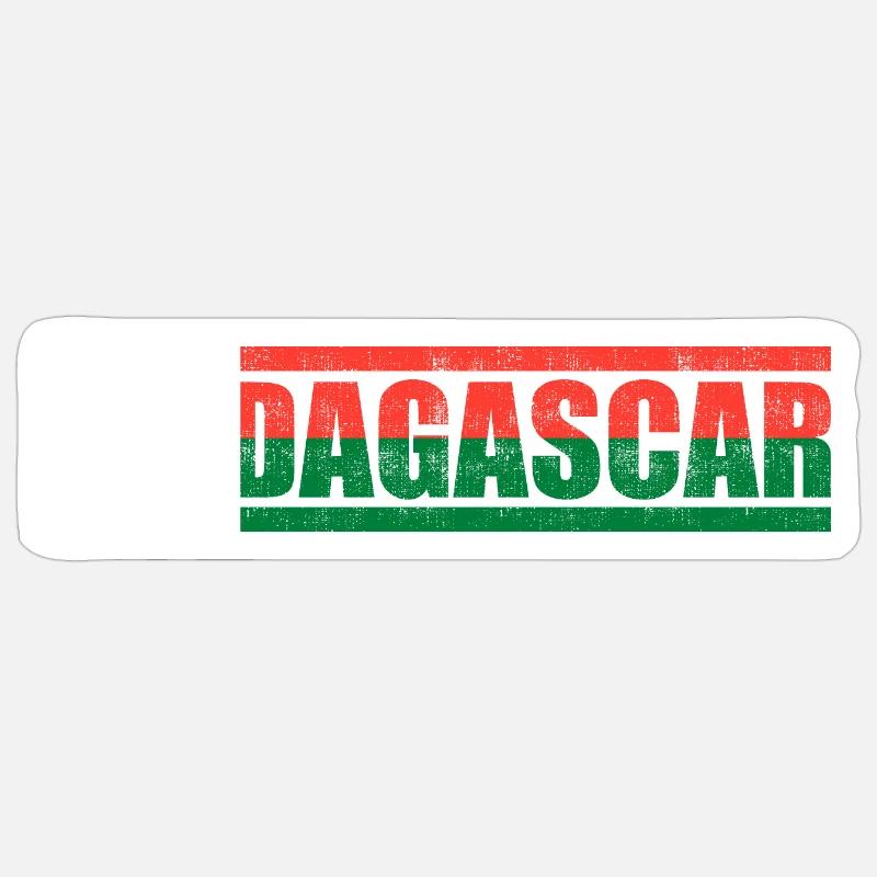 Madagaskar - Sticker Größe S (10 x 10 cm) - Mattweiß