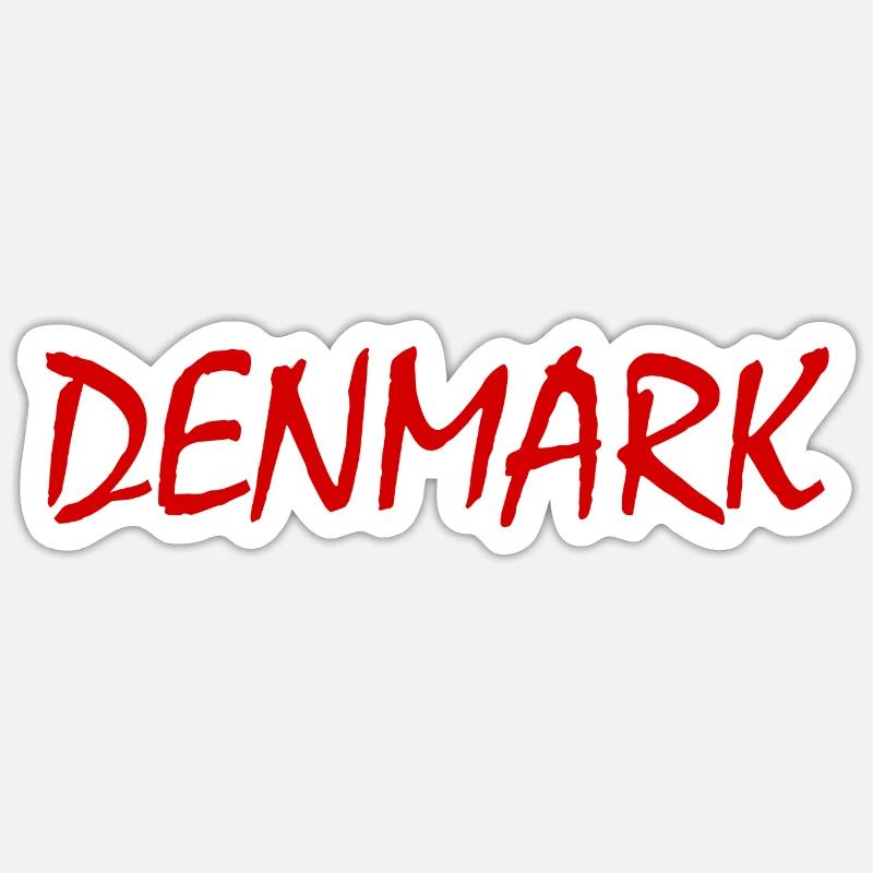Denmark - Sticker size S (10 x 10 cm) - white matte