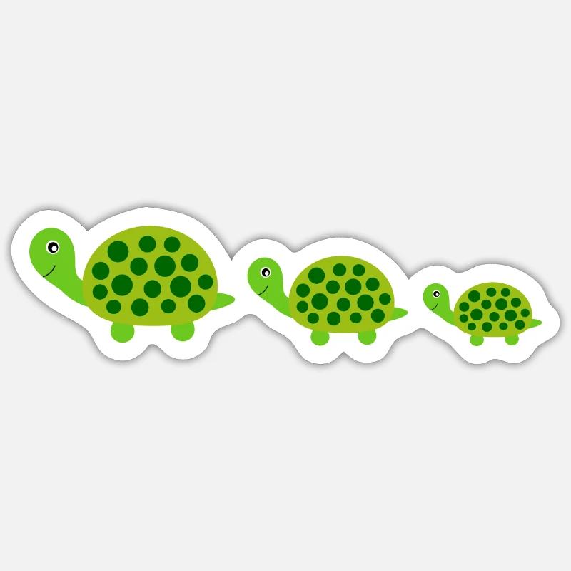Turtle Turtles - Sticker size S (10 x 10 cm) - white matte