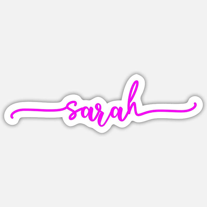 Sarah - Sticker size S (10 x 10 cm) - white matte
