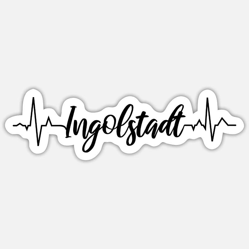 ECG Ingolstadt - Sticker size S (10 x 10 cm) - white matte