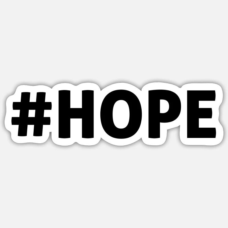 #Hope Sticker Größe S (10 x 10 cm)