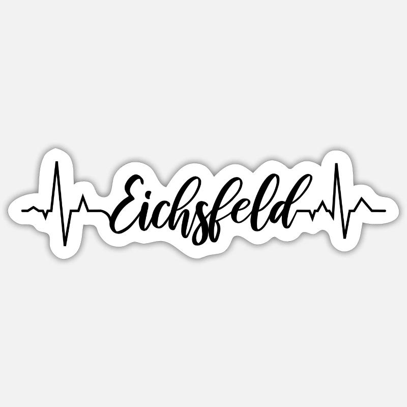 EKG Eichsfeld - Sticker Größe S (10 x 10 cm) - Mattweiß