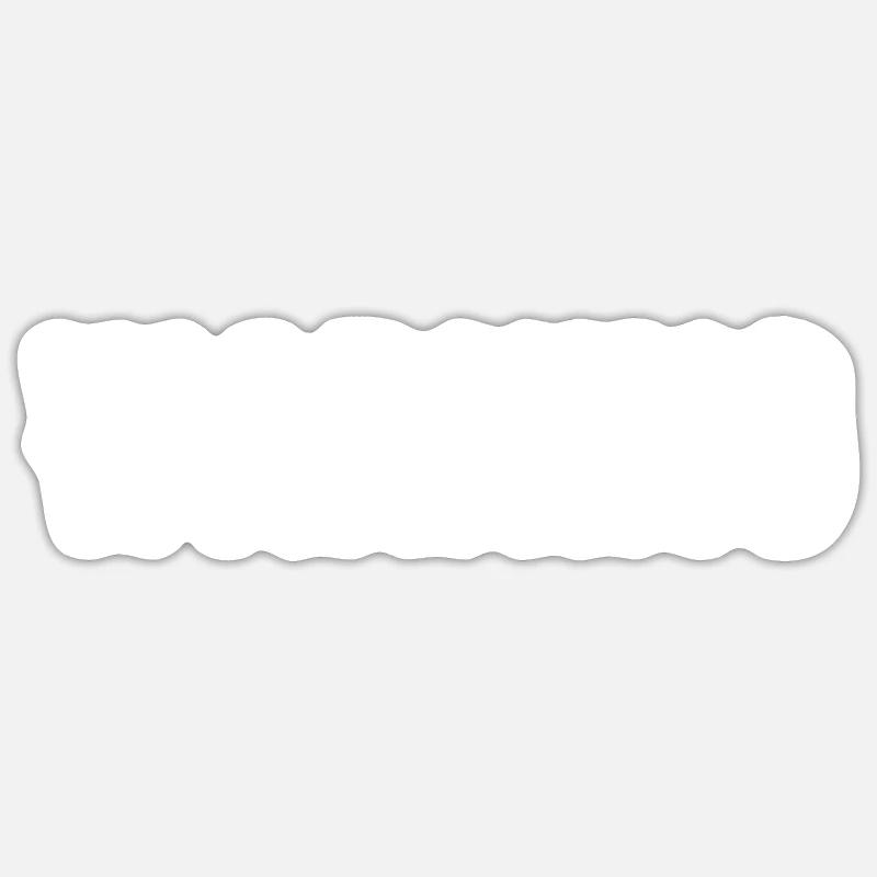 Avertissement - Sticker taille S (10 x 10 cm) - blanc mat