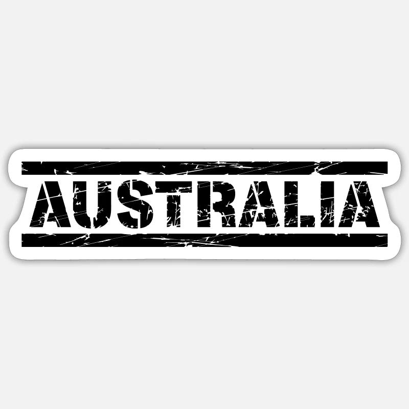 Australia Sticker size S (10 x 10 cm)