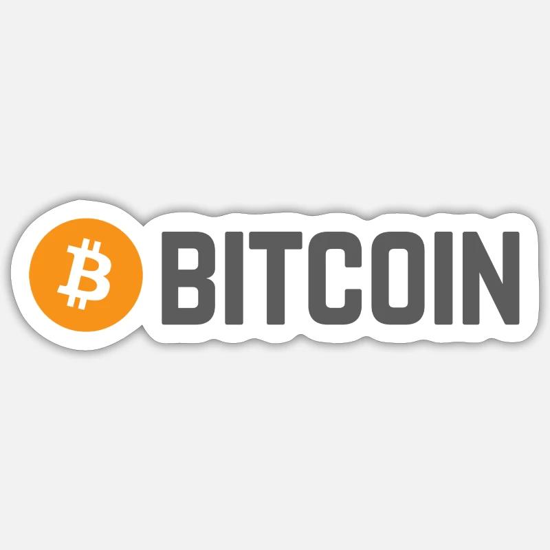 Bitcoin - Sticker size S (10 x 10 cm) - white matte