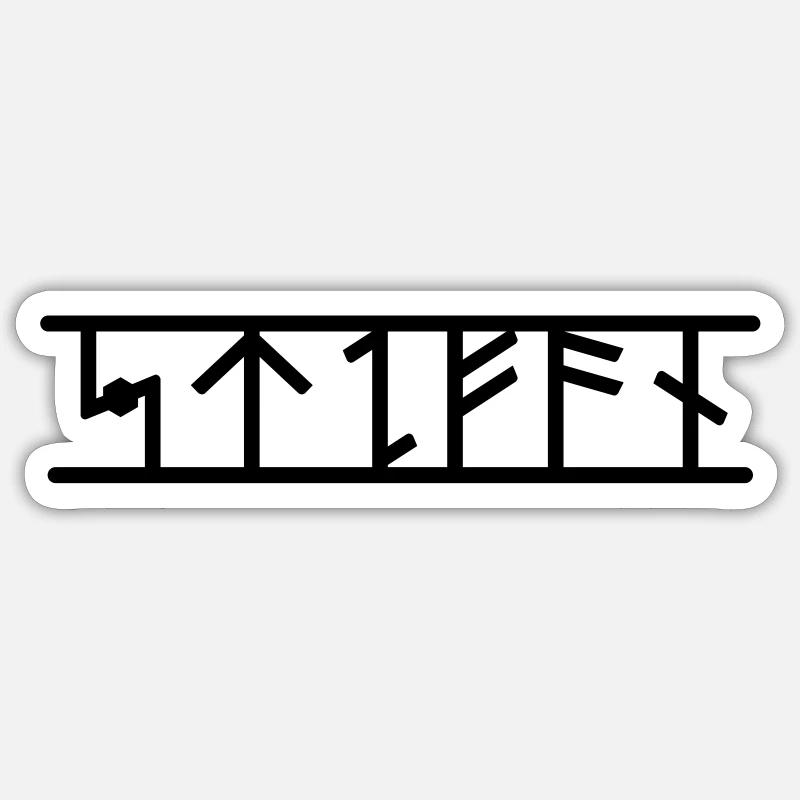 Stefan - Sticker size S (10 x 10 cm) - white matte