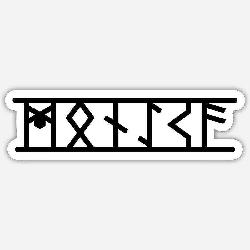 Monica - Sticker size S (10 x 10 cm) - white matte