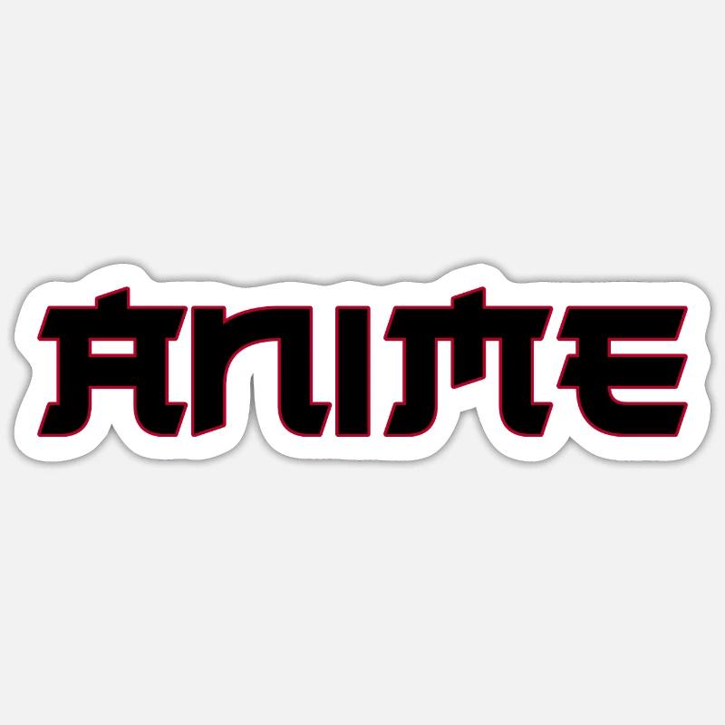 Anime - Sticker taille S (10 x 10 cm) - blanc mat