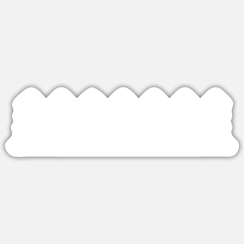 Wald Bäume Landschaft - Sticker Größe S (10 x 10 cm) - Mattweiß