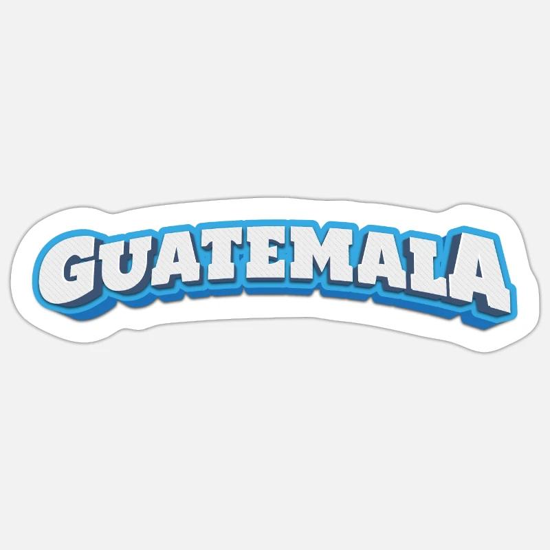 GUATEMALA-STIL - Sticker Größe S (10 x 10 cm) - Mattweiß