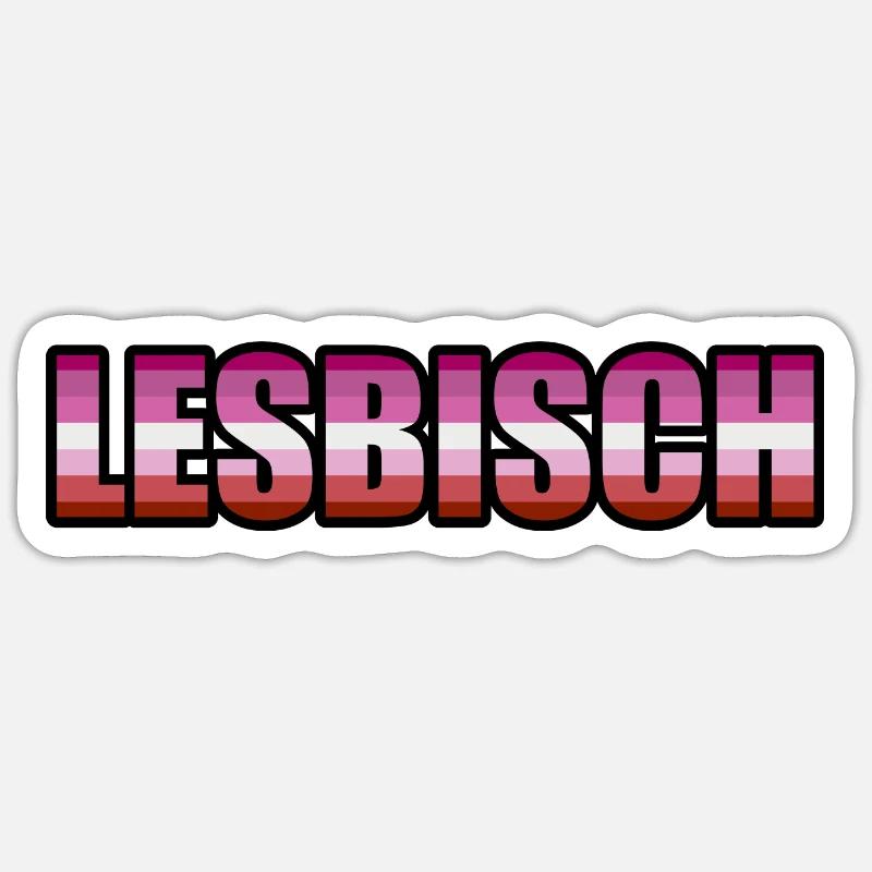 Lesbisch Sticker Größe S (10 x 10 cm)
