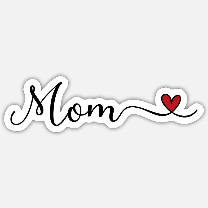 Mama - Sticker Größe S (10 x 10 cm) - Mattweiß