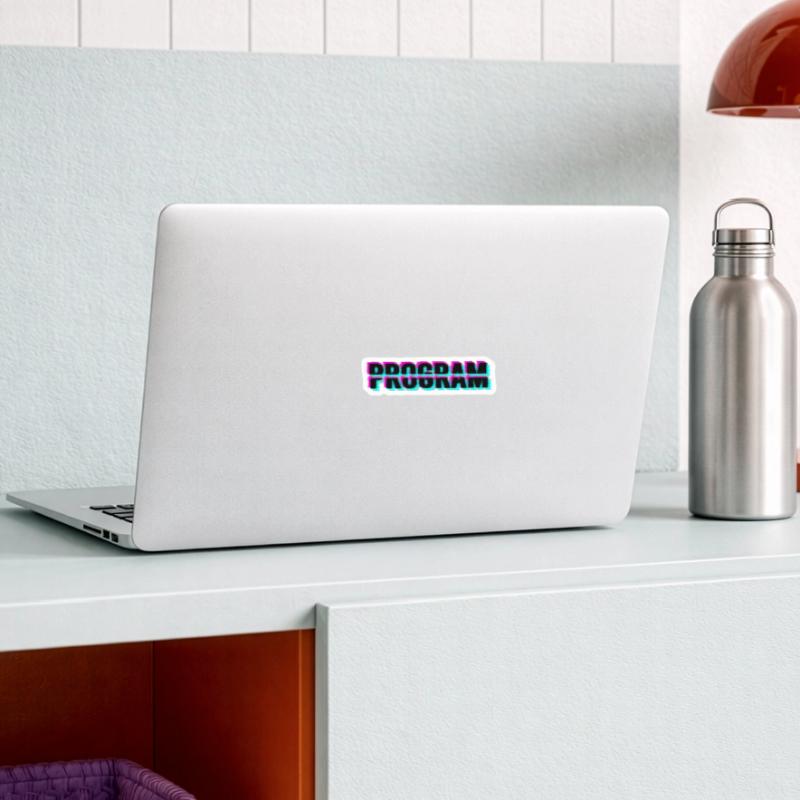 Computer program Sticker size S (10 x 10 cm)