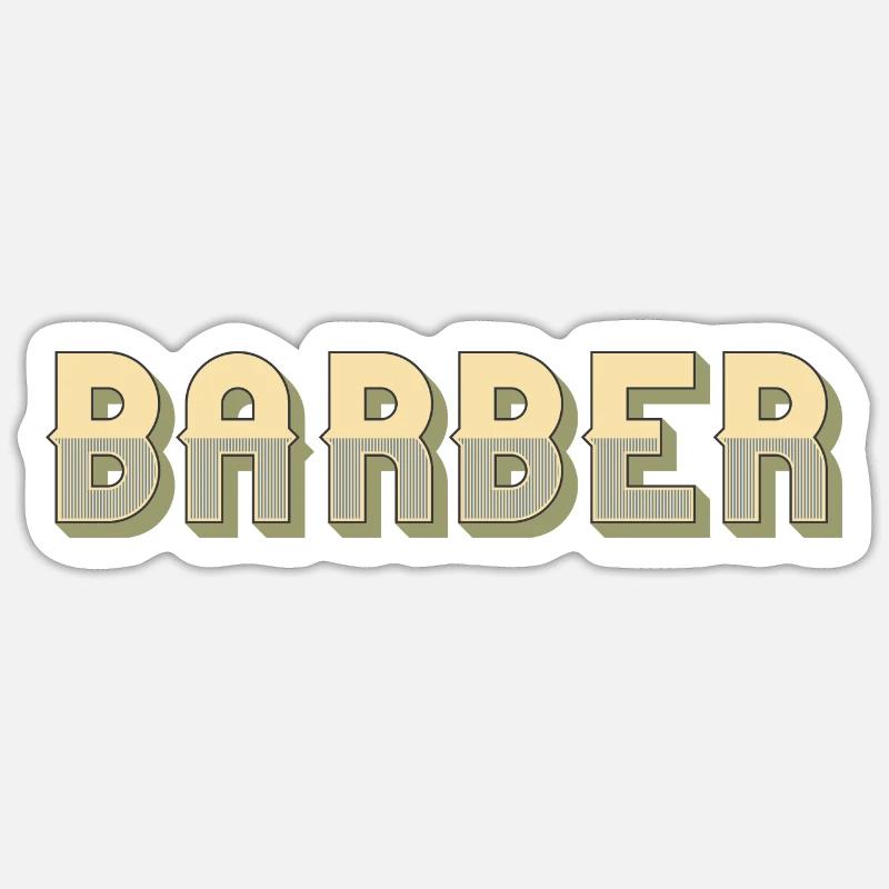 Coiffeur Sticker taille S (10 x 10 cm)