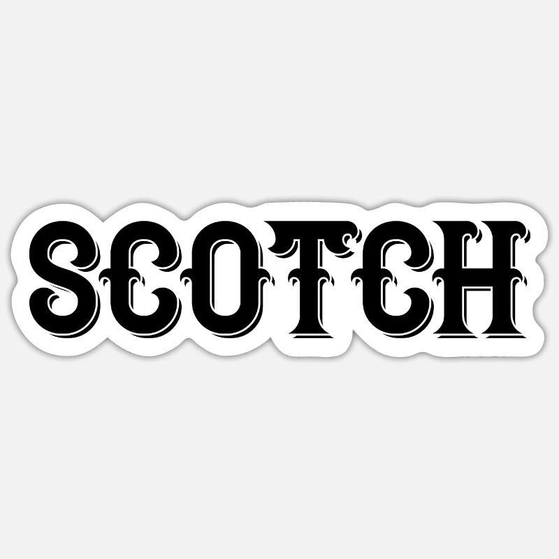 Scotch - Sticker size S (10 x 10 cm) - white matte
