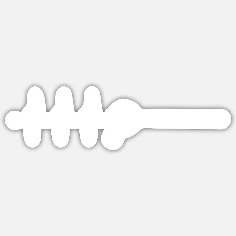 Stick chisel pulse beekeeper Sticker size S (10 x 10 cm)