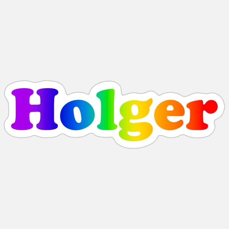 Holger Sticker Größe S (10 x 10 cm)