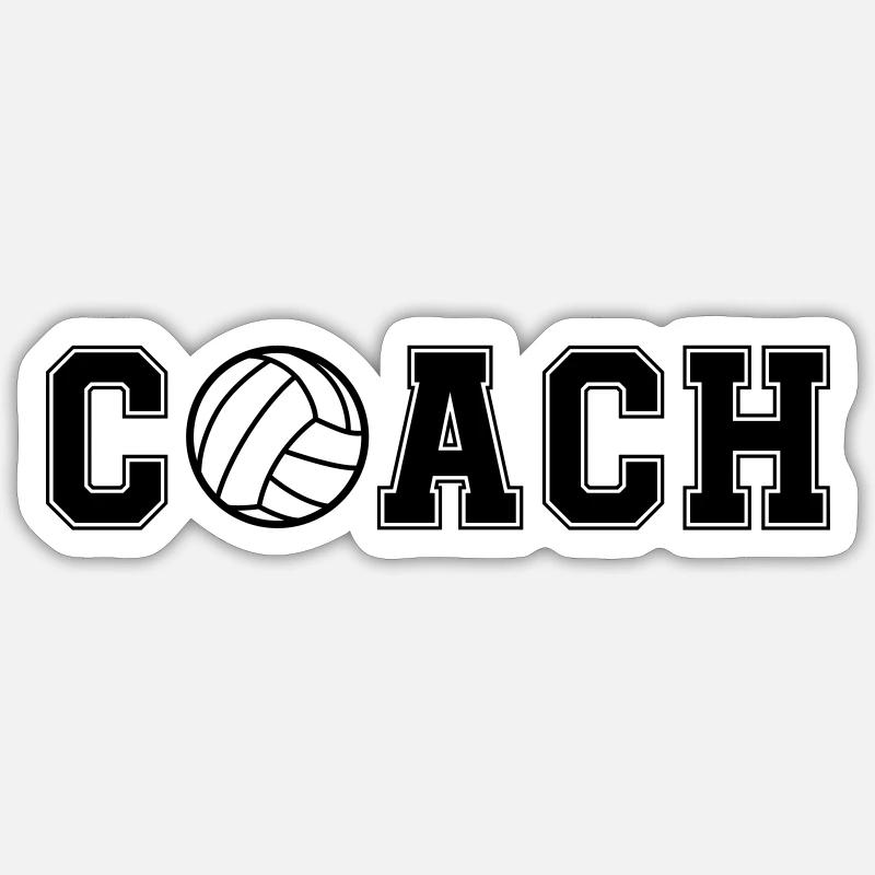 Handball Coach - Sticker size S (10 x 10 cm) - white matte