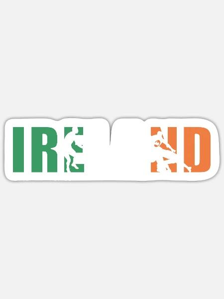 Ireland Rugby - Sticker Größe S (10 x 10 cm) - Mattweiß