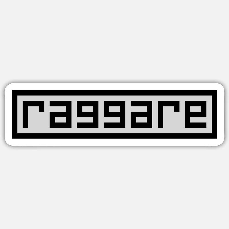 Raggers - Sticker size S (10 x 10 cm) - white matte