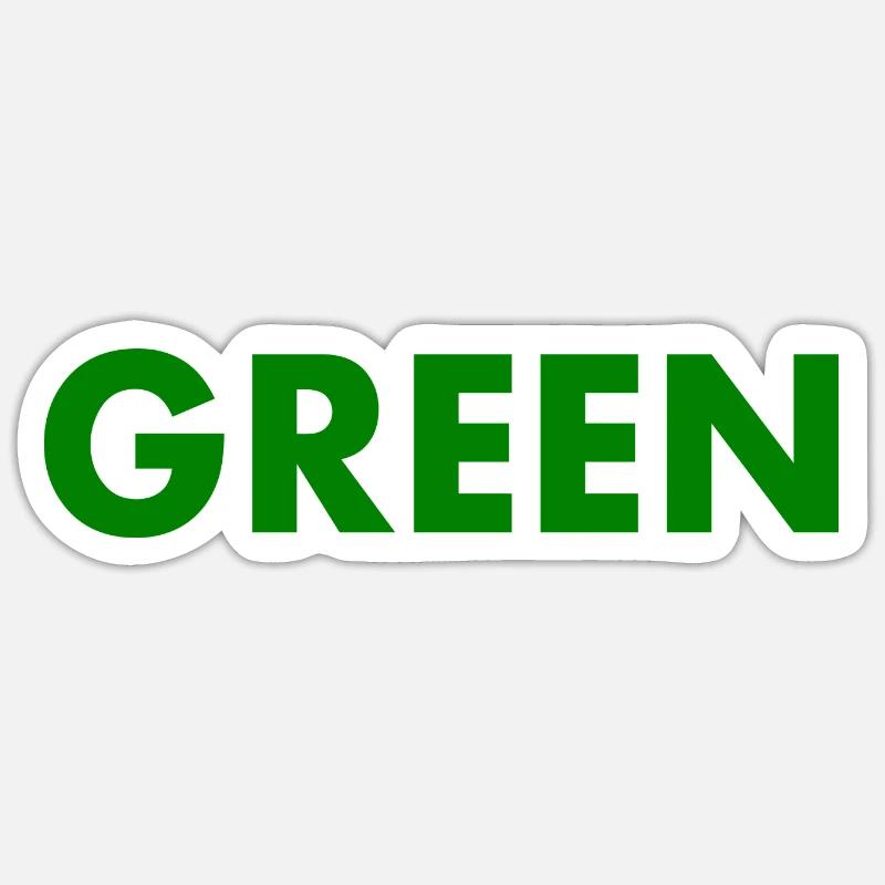 Green - Sticker Größe S (10 x 10 cm) - Mattweiß