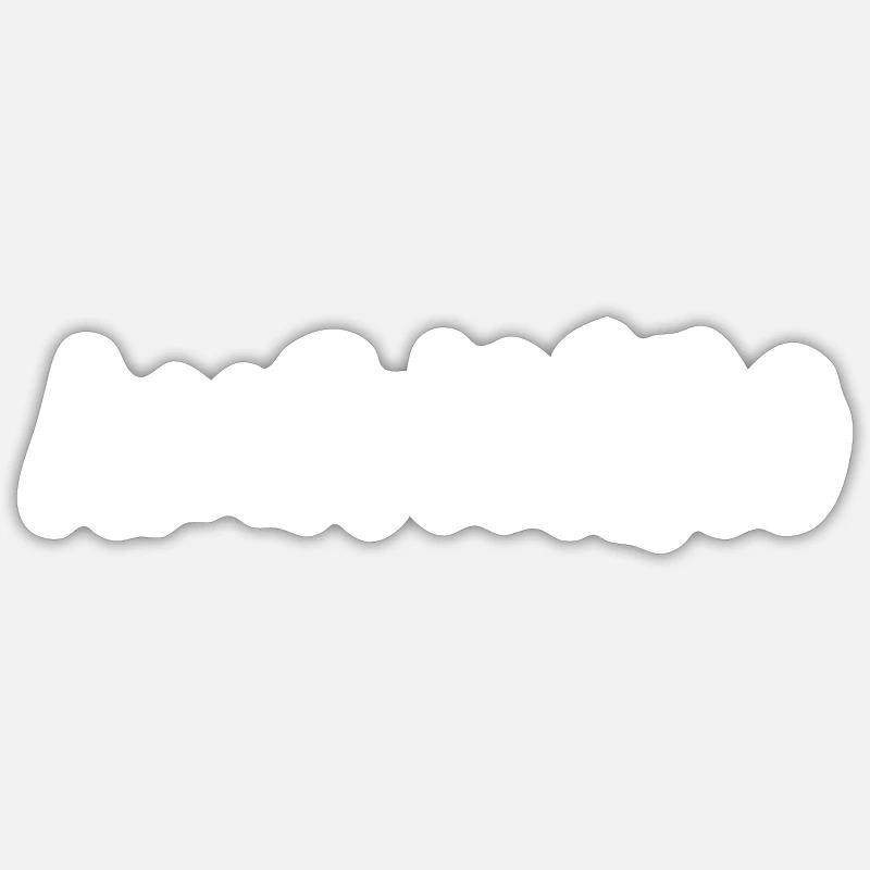 Americano - Sticker size S (10 x 10 cm) - white matte