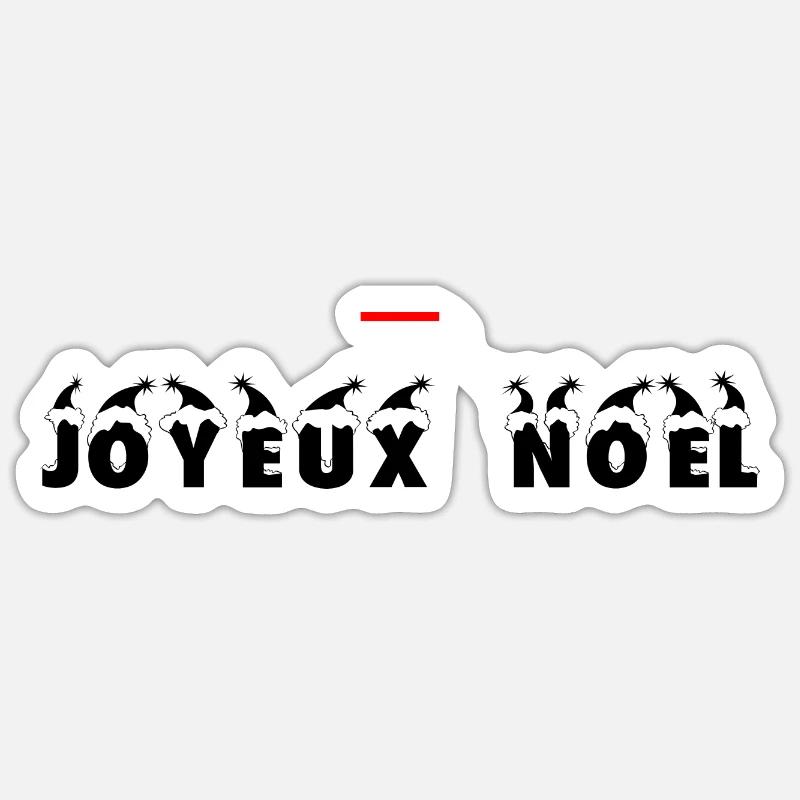 Joyeux Noël Sticker taille S (10 x 10 cm)