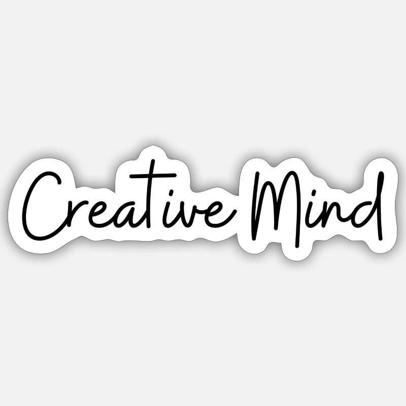 Creative Mind Sticker size S (10 x 10 cm)