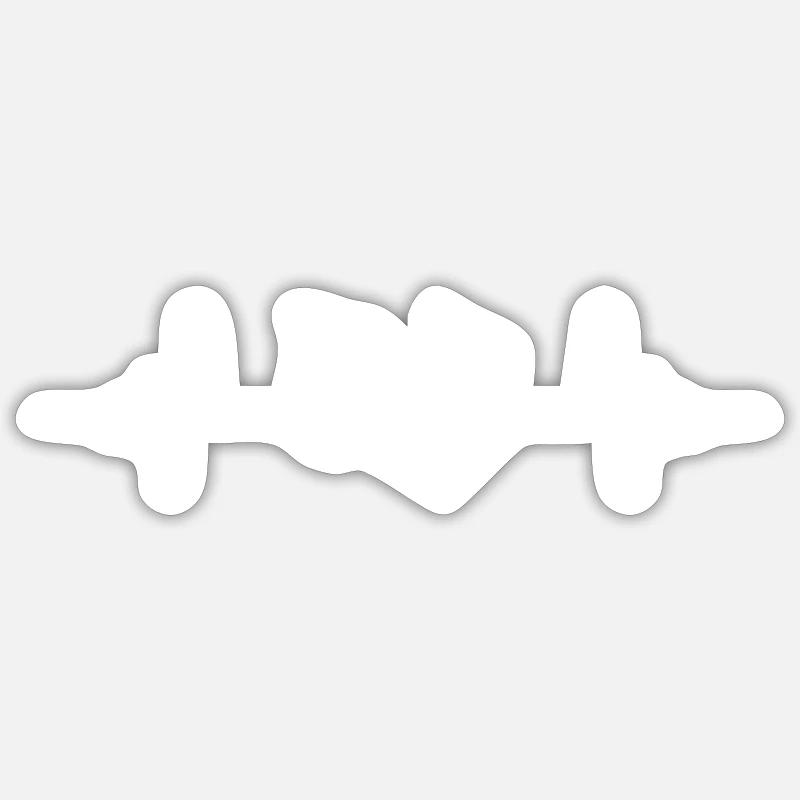 Make Up Cosmetic Pulse - Sticker taille S (10 x 10 cm) - blanc mat