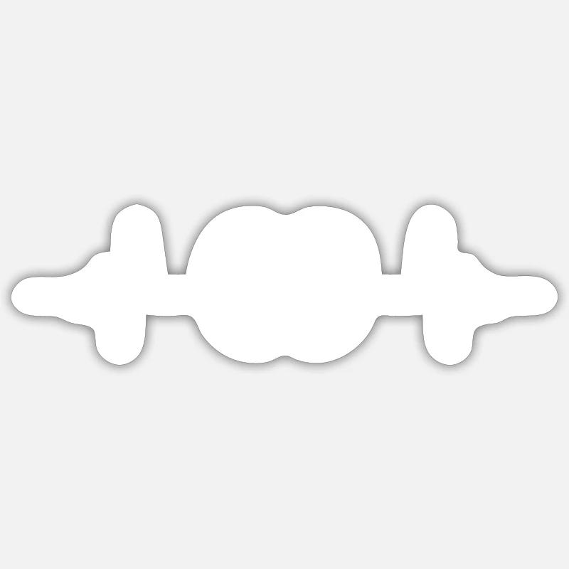 Grain de café Pulse Sticker taille S (10 x 10 cm)