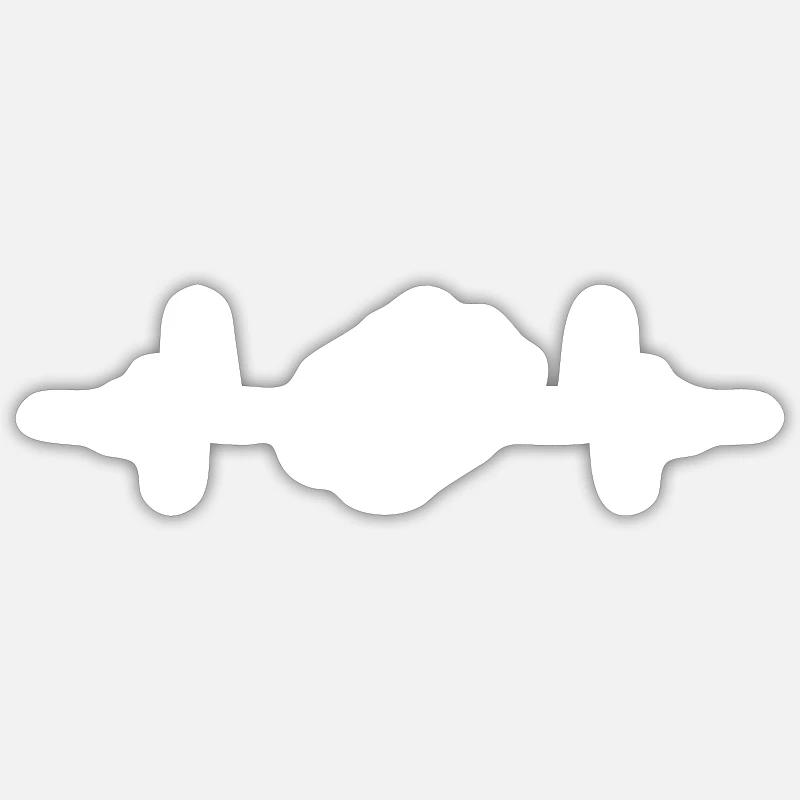 Egg symbol pulse Sticker size S (10 x 10 cm)
