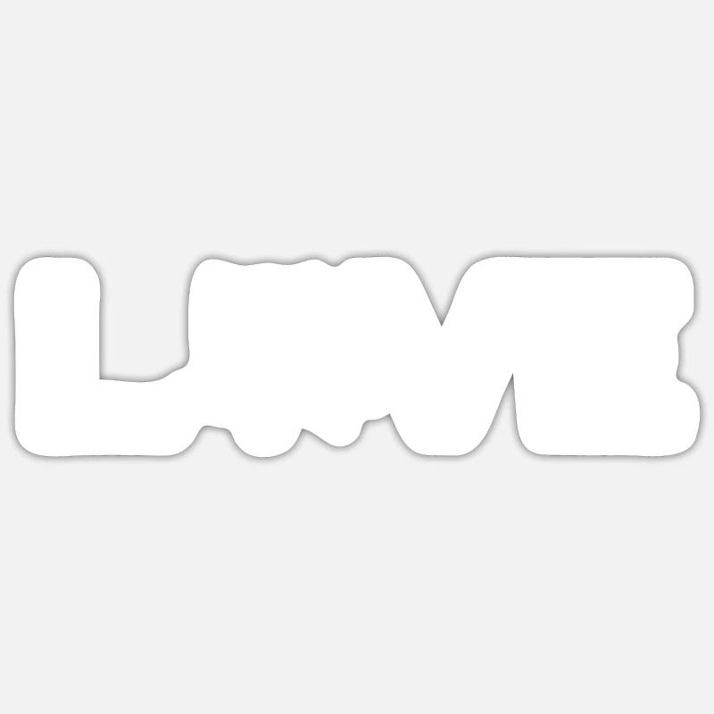 Eule "love-Eule" Eulendesign Sticker Größe S (10 x 10 cm)